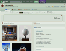 Tablet Screenshot of microbot23.deviantart.com