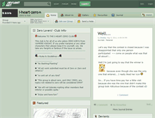 Tablet Screenshot of i-heart-zero.deviantart.com