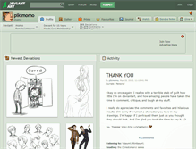 Tablet Screenshot of pikimomo.deviantart.com