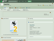 Tablet Screenshot of naamhier.deviantart.com