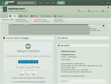Tablet Screenshot of nekomewmew.deviantart.com