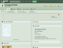 Tablet Screenshot of newhogwartsvillain.deviantart.com