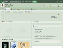 Tablet Screenshot of chiffonwings.deviantart.com