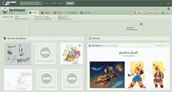 Desktop Screenshot of darkpandax.deviantart.com