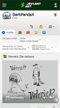 Mobile Screenshot of darkpandax.deviantart.com