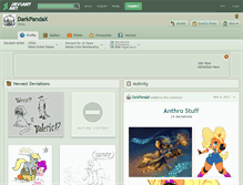Tablet Screenshot of darkpandax.deviantart.com