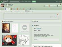 Tablet Screenshot of pein-fanclub.deviantart.com