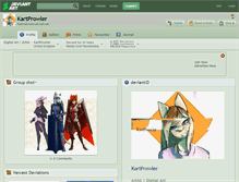 Tablet Screenshot of kartprowler.deviantart.com