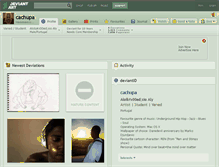 Tablet Screenshot of cachupa.deviantart.com