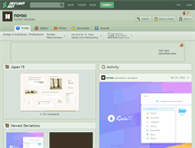 Tablet Screenshot of novoo.deviantart.com