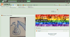 Desktop Screenshot of cutetiger40.deviantart.com