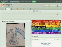 Tablet Screenshot of cutetiger40.deviantart.com