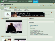 Tablet Screenshot of angelicangel15.deviantart.com