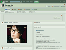 Tablet Screenshot of kichigai-coz.deviantart.com