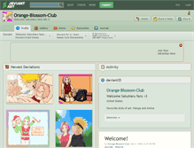 Tablet Screenshot of orange-blossom-club.deviantart.com