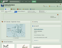 Tablet Screenshot of mobiusmembers.deviantart.com