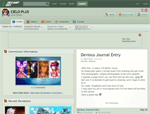 Tablet Screenshot of cielo-plus.deviantart.com