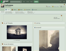 Tablet Screenshot of curtisjames.deviantart.com