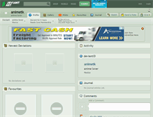 Tablet Screenshot of animetk.deviantart.com