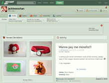 Tablet Screenshot of jackieooochan.deviantart.com