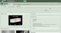 Desktop Screenshot of king-tone.deviantart.com