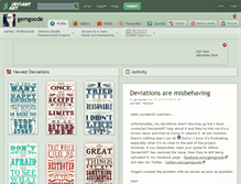 Tablet Screenshot of gemgoode.deviantart.com