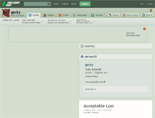 Tablet Screenshot of gecky.deviantart.com
