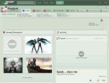 Tablet Screenshot of freyja-m.deviantart.com