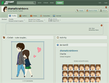Tablet Screenshot of dramaticrainbowx.deviantart.com