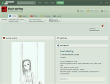 Tablet Screenshot of black-darling.deviantart.com