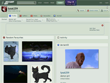 Tablet Screenshot of lyss6259.deviantart.com