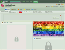 Tablet Screenshot of littleredtoyota.deviantart.com