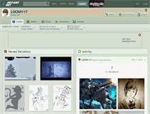 Tablet Screenshot of lockn117.deviantart.com