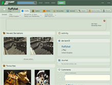 Tablet Screenshot of fluffybat.deviantart.com