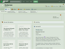 Tablet Screenshot of pendavison.deviantart.com
