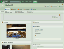 Tablet Screenshot of littlelion225.deviantart.com
