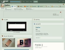 Tablet Screenshot of kazene.deviantart.com