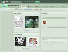 Tablet Screenshot of harvest-moon.deviantart.com