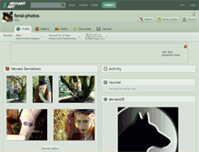 Tablet Screenshot of feral-photos.deviantart.com