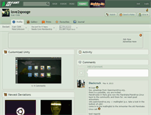 Tablet Screenshot of love2spooge.deviantart.com