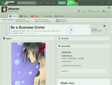 Tablet Screenshot of akinarose.deviantart.com