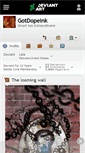 Mobile Screenshot of gotdopeink.deviantart.com