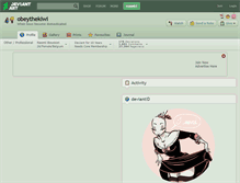 Tablet Screenshot of obeythekiwi.deviantart.com
