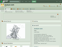 Tablet Screenshot of deadlysin-sloth.deviantart.com