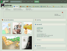 Tablet Screenshot of justice-ge.deviantart.com