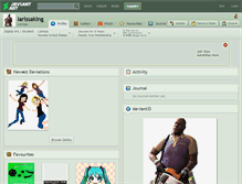 Tablet Screenshot of larissaking.deviantart.com