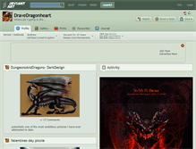 Tablet Screenshot of dravedragonheart.deviantart.com