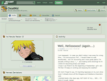 Tablet Screenshot of cisca0kid.deviantart.com