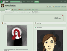 Tablet Screenshot of peacoc-feathers.deviantart.com