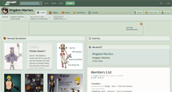 Desktop Screenshot of kingdom-warriors.deviantart.com